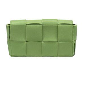 Auth BOTTEGA VENETA Cassette Belt Bag - Light Green Calf Skin B********* Bum Bag